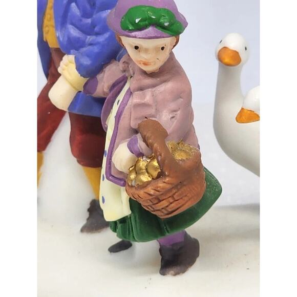 Dept 56 VI SIX GEESE A LAYING Twelve Days of Dickens' Village 58382 VTG 1999 BOX - Picture 14 of 16